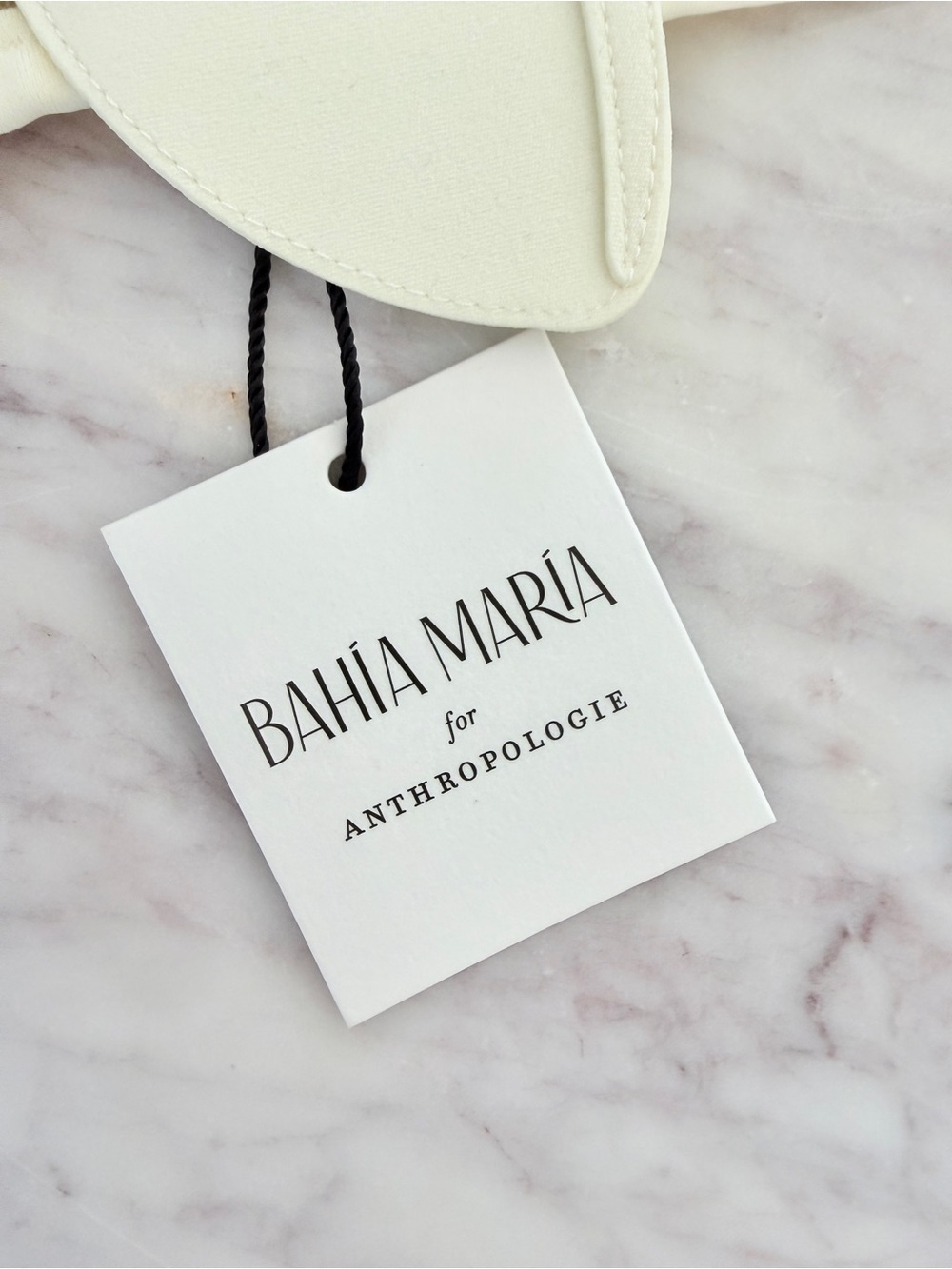 🌺 BAHIA MARIA x Anthropologie Plumeria Bikini Top Ivory White Mesh Illusion S - Picture 14 of 14